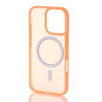 Силиконовый чехол SOFT MATT с поддержкой MagSafe для iPhone 16 Pro orange
