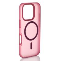Силіконовий чохол SOFT MATT з підтримкою MagSafe для iPhone 16 Pro cherry red