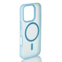 Силіконовий чохол SOFT MATT з підтримкою MagSafe для iPhone 16 Pro Max light blue