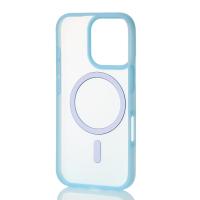 Силіконовий чохол SOFT MATT з підтримкою MagSafe для iPhone 16 Pro Max light blue