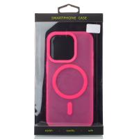 Силіконовий чохол SOFT MATT з підтримкою MagSafe для iPhone 16 Pro Max rose red