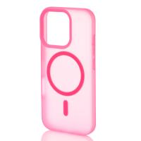 Силіконовий чохол SOFT MATT з підтримкою MagSafe для iPhone 16 Pro Max rose red