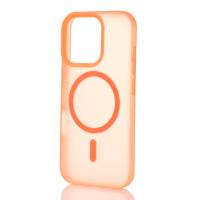 Силіконовий чохол SOFT MATT з підтримкою MagSafe для iPhone 16 Pro Max orange