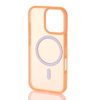 Силіконовий чохол SOFT MATT з підтримкою MagSafe для iPhone 16 Pro Max orange