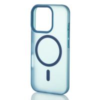 Силіконовий чохол SOFT MATT з підтримкою MagSafe для iPhone 16 Pro dark blue