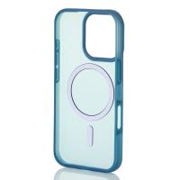 Силіконовий чохол SOFT MATT з підтримкою MagSafe для iPhone 16 Pro Max dark blue