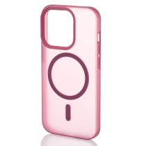 Силиконовый чехол SOFT MATT с поддержкой MagSafe для iPhone 12/12 Pro cherry red