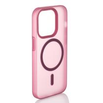 Силиконовый чехол SOFT MATT с поддержкой MagSafe для iPhone 12/12 Pro cherry red