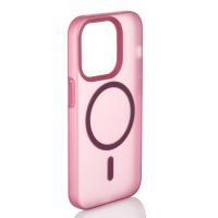 Силіконовий чохол SOFT MATT з підтримкою MagSafe для iPhone 15 Pro Max cherry red