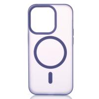 Силиконовый чехол SOFT MATT с поддержкой MagSafe для iPhone 13/14 dark purple