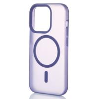 Силиконовый чехол SOFT MATT с поддержкой MagSafe для iPhone 13/14 dark purple