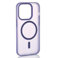Силиконовый чехол SOFT MATT с поддержкой MagSafe для iPhone 13/14 dark purple