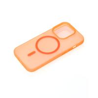 Силиконовый чехол SOFT MATT с поддержкой MagSafe для iPhone 12/12 Pro orange