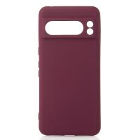 Силиконовый чехол SOFT Silicone Case для Google Pixel 8 Pro (без лого) бордовый