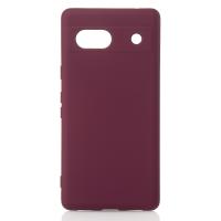 Силиконовый чехол SOFT Silicone Case для Google Pixel 7A (без лого) бордовый