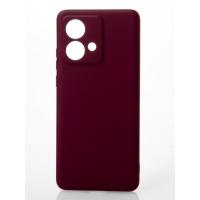 Силиконовый чехол SOFT Silicone Case для Motorola Edge 40 Neo (без лого) бордовый