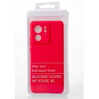 Силиконовый чехол SOFT Silicone Case для Motorola Edge 40 (без лого) малиновый