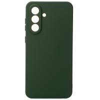 Силіконовий чохол SOFT Silicone Case для телефону Samsung A56 (без лого) темно-зелений