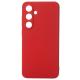 Силіконовий чохол SOFT Silicone Case для телефону Samsung S24 FE (без лого) червоний