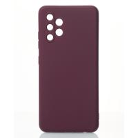Силіконовий чохол SOFT Silicone Case для телефону Samsung A32 4G (без лого) бордовий