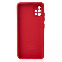 Силиконовый чехол SOFT Silicone Case для Samsung A51 (без лого) красный
