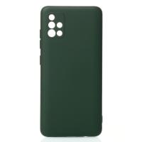 Силиконовый чехол SOFT Silicone Case для Samsung A51 (без лого) темно-зеленый
