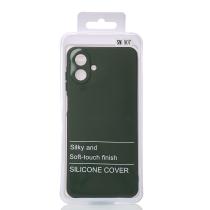 Силиконовый чехол SOFT Silicone Case для Samsung A07 (без лого) темно-зеленый