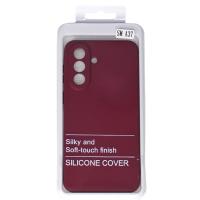 Силиконовый чехол SOFT Silicone Case для Samsung A37 (без лого) бордовый