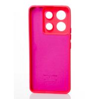 Силиконовый чехол SOFT Silicone Case для Xiaomi Redmi Note 13 Pro 5G/ Poco X6 5G (без лого) малиновый