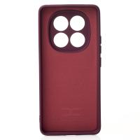Силиконовый чехол SOFT Silicone Case для Xiaomi Redmi Note 14 Pro 5G (без лого) бордовый
