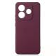 Силиконовый чехол SOFT Silicone Case для Xiaomi Redmi Note 14 5G (без лого) бордовый