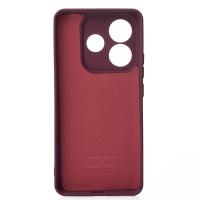 Силіконовий чохол SOFT Silicone Case для телефону Xiaomi Redmi Note 14 5G (без лого) бордовий