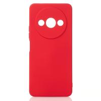 Силиконовый чехол SOFT Silicone Case для Xiaomi Redmi A3/ A3X/ Poco C61 (без лого) красный