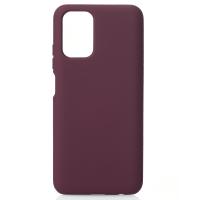 Силиконовый чехол SOFT Silicone Case для Xiaomi Redmi Note 10 Pro (без лого) бордовый