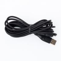 USB кабель DC micro (CL-14) High Elastic, 3m чорний