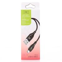 USB кабель DC micro (CL-14) High Elastic, 3m чорний