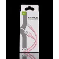 USB кабель DC Type-C (CL-12) 2.1A рожевий