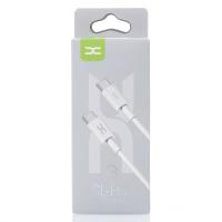 USB кабель DC Type-C to Type-C (CL-F62) 60W/ 2m білий
